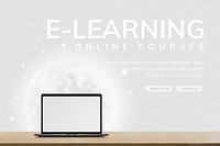 Online learning template psd future technology