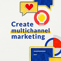 Multi-channel marketing business template psd for e-commerce brands