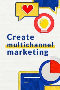 Multi-channel marketing business template psd for e-commerce brands