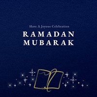 Editable ramadan template psd for social media post with tome