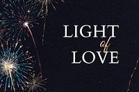 4th of July template psd for banner with editable text, light of love