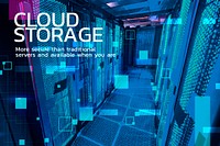 Cloud storage psd big data technology, remixed from public domain by Nasa