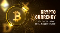 Cryptocurrency finance template psd open-source blockchain blog banner