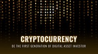 Cryptocurrency open-source blockchain template psd digital finance blog banner