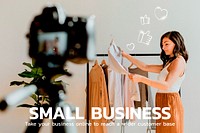 Small business technology template psd fashion blog banner