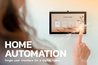 Home automation technology template psd innovation blog banner