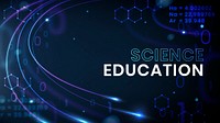 Science education technology template psd ad banner