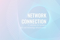 Network connection technology template psd in light blue tone