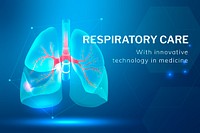 Respiratory care technology template psd