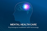 Mental health care psd template medical technology