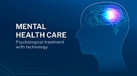 Mental health care psd template medical technology
