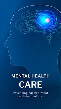 Mental health care psd template medical technology