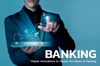 Banking financial technology template psd