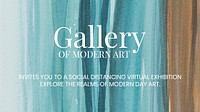 Gallery ombre watercolor template psd aesthetic blog banner advertisement