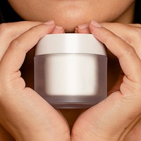 Blank skincare jar, product packaging 