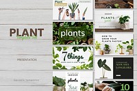 Plant care template psd set