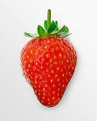 Fresh strawberry clipart, delicious fruit psd
