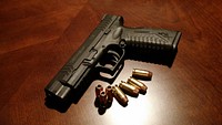 45acp version XDM pistol. Original public domain image from Wikimedia Commons