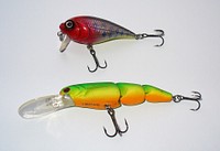 Wobbler lure (fishing equipment). Original public domain image from Wikimedia Commons