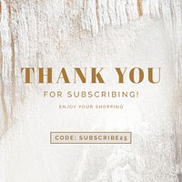Thank you ad wooden textured Instagram template