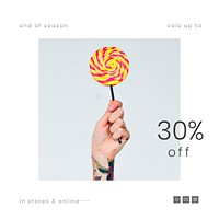 30% off sale offer template