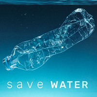 Save water social media template mockup