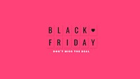 Pink Black Friday psd sale advertisement template
