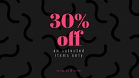 30% off psd sale advertisement poster template
