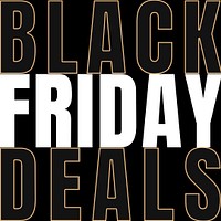 Psd Black Friday deals sale advertising poster template