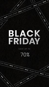 70% off Black Friday psd cross tape sale ad banner template