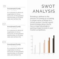 Business SWOT analysis psd editable template