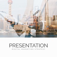 Business social media presentation psd editable template