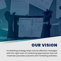 Business marketing vision psd editable template