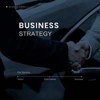 Business strategy psd editable template