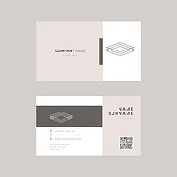 Simple business card psd editable template