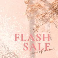 Flash sale banner template psd for social media ads