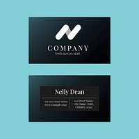 Editable business card template psd modern design