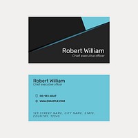 Editable business card template psd modern design