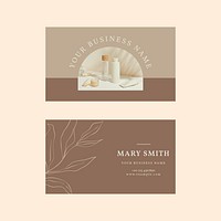 Cosmetic business card template psd