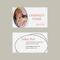 Business card psd template for fashion professionals