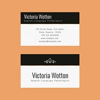 Luxury business card template psd in minimal design