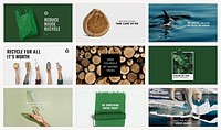 Environment awareness template psd set