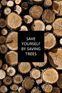 Environment awareness template psd reforestation campaign