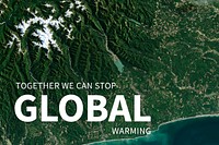 Global warming template psd for environment day