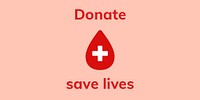 Donation save lives template psd health charity ad banner
