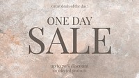 Fashion sale shopping template psd promotional aesthetic ad banner