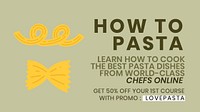 How to pasta food template psd cute doodle blog banner