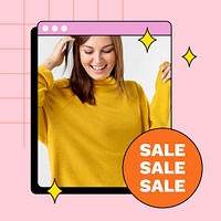 Sale Instagram ad template, editable fashion advertisement psd