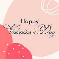 Happy Valentine's day greeting template, Instagram post vector