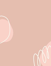 Pastel pink background, memphis border design